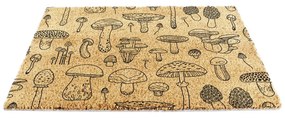 Kókuszrost lábtörlő 40x60 cm Mushrooms – Artsy Doormats