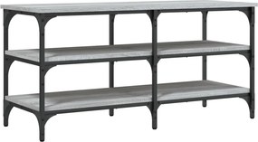 vidaXL szürke sonoma színű szerelt fa cipőpolc 100 x 38,5 x 49 cm