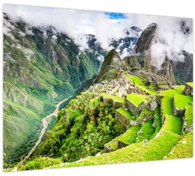 Üveg kép - Machu Picchu (70x50 cm)