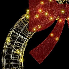 Koszorú 150 LED-del Meleg fehér 120 cm Akril