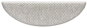 15 db szizál hatású platina öntapadó lépcsőszőnyeg 56x17x3 cm