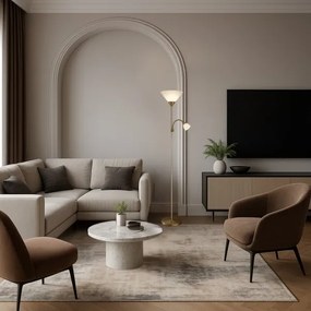 Brilagi - ARIANA állólámpa 1xE27/100W/230V + 1xE14/25W aranyszínű