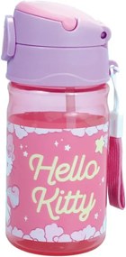 Hello Kitty Unicorn műanyag kulacs akasztóval 350 ml