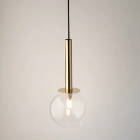 Csillár zsinóron DAISY 1xG9/12W/230V átm. 14 cm arany/fekete/átlátszó