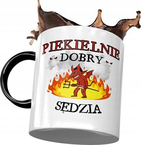 Fekete Bíró Bögre Pokolian Jó Bíró Nyomtatott Fotóval