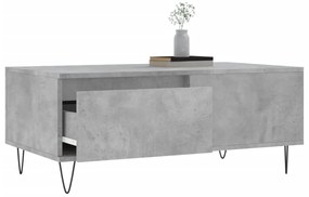 Betonszürke szerelt fa dohányzóasztal 90x50x36,5 cm