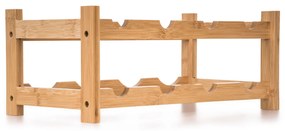 G21 Bambusz borosállvány, 8 palackos