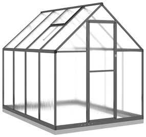 antracitszürke alumínium melegház alapvázzal 224x169x202 cm