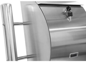 STILISTA Postaláda lábakkal rozsdamentes acél 126 cm