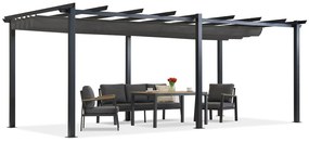 Terasz pergola Barbados 3x6 m Garden Point antracit