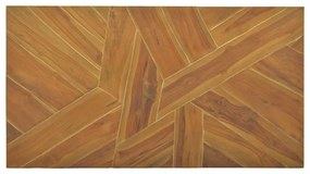 eróziós tömör tíkfa dohányzóasztal 110 x 35 x 38 cm