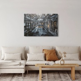 Egy régi épület belsejének képe (90x60 cm)