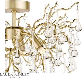 LAURA ASHLEY 3756150-Q WILLOW Kristály Mennyezeti Lámpa Átlátszó, Pezsgő G9 IP20