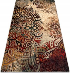 Lengyel Szőnyeg 200x300 Boho piros Gyapjú #POL316