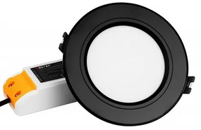 RGB-CCT LED panel , 6W , süllyesztett , kerek , fekete , dimmelhető , színes , állítható fehér színárnyalat , SMART , Miboxer (Mi-Light) , FUT068-B