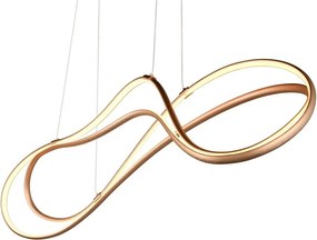 Aranyszínű LED függőlámpa fém búrával Nala – Trio Select