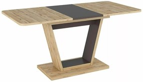 Nigel bővíthető étkezőasztal tölgy/barna 120-160 cm