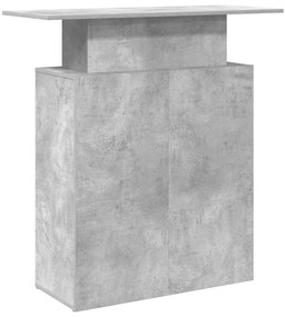 recepciós pult betonszürke 100x40x104 cm szerelt fa