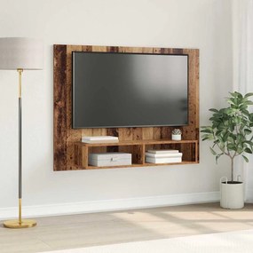 Fali TV Szekrény Régi fa 120 x 23.5 x 90 cm Faanyag