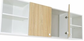 PD L160 Alapkonyha Sonoma/Fehér 3 cs.