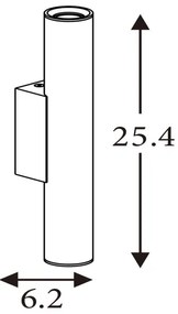 Searchlight 28125GO - BEACON fali lámpatest 2xGU10/10W/230V aranyszínű