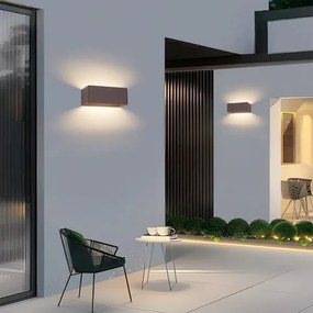 Brilagi - LED Kültéri fali lámpatest DONNANI LED/7W/230V 20 cm barna IP44