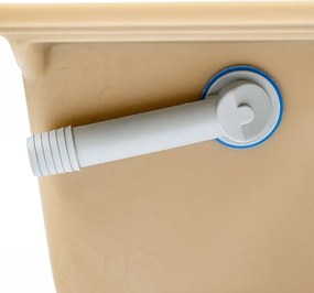 Nia szögletes egy medencés gránit mosogató bézs