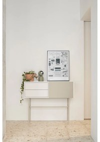 Bézs-krémszínű konzolasztal 35x110 cm Nube – Teulat