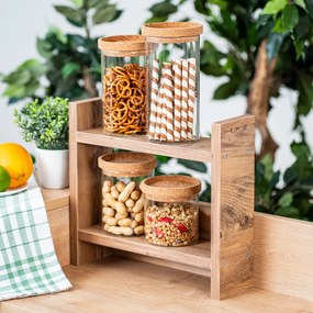 4Home Cork üvegedény fedővel, 1000 ml, 1000 ml