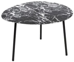 Ovoid Marble kisasztal fekete