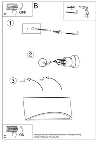 Sollux SL.1048 - Fali lámpa VIXEN 1xG9/40W/230V fényes fehér