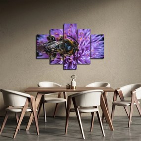 Méh a virágon képe (150x105 cm)