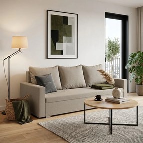 DIZY háromüléses kanapé ággyá alakítható funkcióval Cappuccino