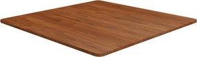 vidaXL sötétbarna kezelt tömör tölgyfa négyzet asztallap 80x80x1,5cm