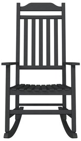 Kerti Hintaszék Fekete 65x84x114 cm HDPE