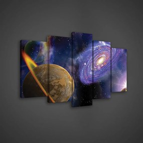 Vászonkép 5 darabos, Galaxis 100x60 cm méretben
