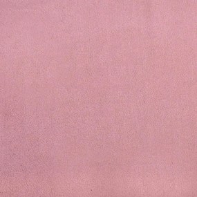 rózsaszín bársony rugós ágy matrac nélkül 140x210 cm