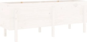 vidaXL fehér tömör fenyőfa kerti magaságyás 160 x 50 x 57 cm