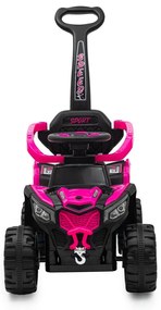 Baby Mix Ruggy gyerek elektromos futóbicikli vezetőrúddal, rózsaszín