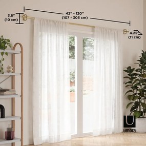 Acél bővíthető függönykarnis 107 - 305 cm Ringlet – Umbra