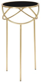 Kerek tárolóasztal üveg asztallappal ø 40 cm Ring – Mauro Ferretti