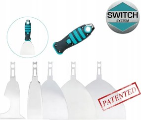 6 részes cserélhető spatula készlet fogantyúval