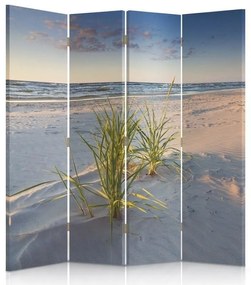 Gario Paraván Ibolyaszínu fény a tengerpart felett Méret: 145 x 170 cm, Kivitelezés: Klasszikus paraván