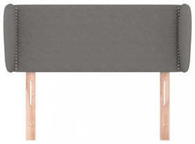 sötétszürke szövet fejtámla szárnyakkal 83x23x78/88 cm