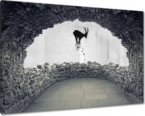 Képek 120x80 Kozica Banksy Hegyi gazella Nincs magánélet Falfestmény