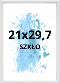 Képkeret A4 21x29,7 fehér üveg univerzális oklevél tanúsítvány