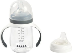 Béaba 2 az 1-ben Tanuló cumisüveg 210 ml - Sötétszürke