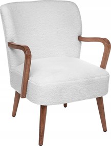 Chiara szék White Boucle fotel fehér hagyományos 62x79x71 szövet fa