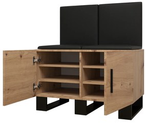 Előszobabútor Amanda 19 (artisan tölgy + sötétszürke). 1086022