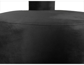 Fekete bársony fotel Abrazo – Leitmotiv